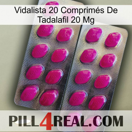 Vidalista 20 Comprimés De Tadalafil 20 Mg 10